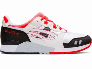 Baskets Asics GEL-LYTE III Homme Blanche Corail | ZNK-814607