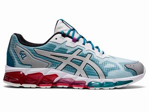 Baskets Asics GEL-QUANTUM 360 6 Homme Rouge Grise Bleu | DVQ-810462