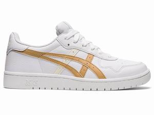 Baskets Asics JAPAN S Femme Blanche Marron Beige | NGR-712945