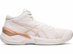 Chaussures De Handball Asics SKY ELITE FF MT Femme Blanche | FCT-789203