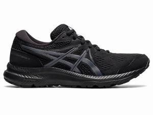 Chaussures Running Asics GEL-CONTEND 7 (D) Femme Noir Grise | WDQ-634157