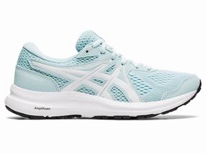 Chaussures Running Asics GEL-CONTEND 7 Femme Turquoise Clair Blanche | LNP-648103