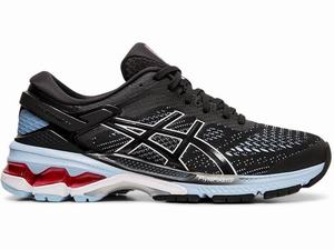 Chaussures Running Asics GEL-KAYANO 26 Femme Noir Bleu | QWS-914708