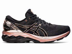 Chaussures Running Asics GEL-KAYANO 27 Femme Noir Rose Doré | DXY-874963