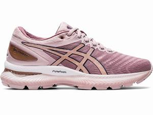 Chaussures Running Asics GEL-NIMBUS 22 Femme Rose Doré | ZSU-075139