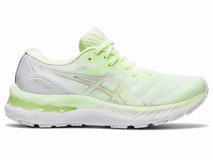 Chaussures Running Asics GEL-NIMBUS 23 Femme Jaune Argent | DIS-795681