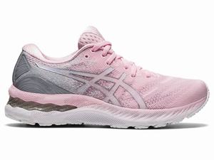 Chaussures Running Asics GEL-NIMBUS 23 Femme Rose Argent | IGR-946573