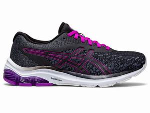 Chaussures Running Asics GEL-PULSE 12 Knit Femme Grise Foncé | HMJ-627851