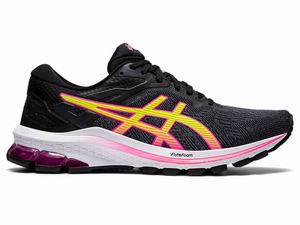 Chaussures Running Asics GT-1000 10 Femme Noir Rose | FBA-175389