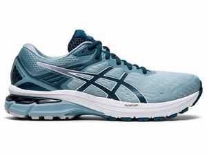 Chaussures Running Asics GT-2000 9 Femme Grise Clair Bleu | DRY-784659