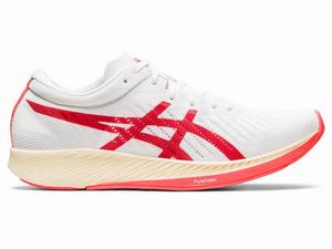 Chaussures Running Asics METARACER Femme Blanche Orange Rouge | MYR-641039