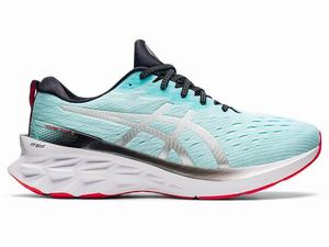 Chaussures Running Asics NOVABLAST 2 Homme Blanche Bleu | VXM-341590