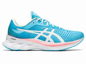 Chaussures Running Asics NOVABLAST Femme Turquoise Clair Blanche | EVP-987605