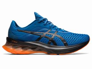 Chaussures Running Asics NOVABLAST Homme Noir Bleu | KNY-965084