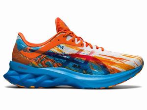 Chaussures Running Asics NOVABLAST Homme Doré Turquoise Clair Orange | SBI-405617