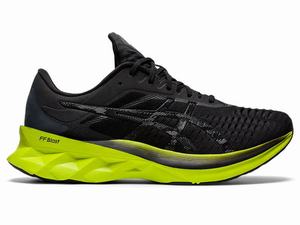 Chaussures Running Asics NOVABLAST Homme Noir Vert Clair | ZYW-419273