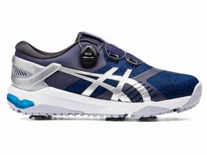 Chaussures de Golf Asics GEL-COURSE DUO Boa Homme Bleu Marine Argent | GXT-012569