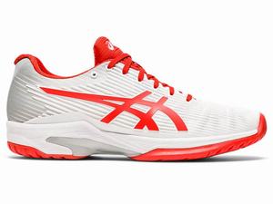 Chaussures de Tennis Asics SOLUTION SPEED FF Femme Blanche Rouge | JZY-426317