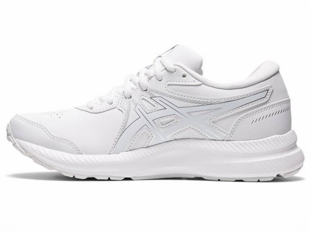 Baskets Asics GEL-CONTEND WALKER Femme Blanche | IJU-536904