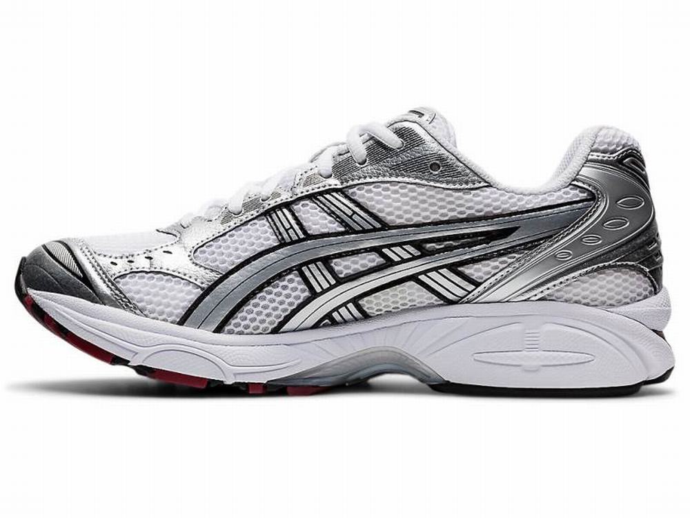 Baskets Asics GEL-KAYANO 14 Homme Blanche Argent | PMA-925043