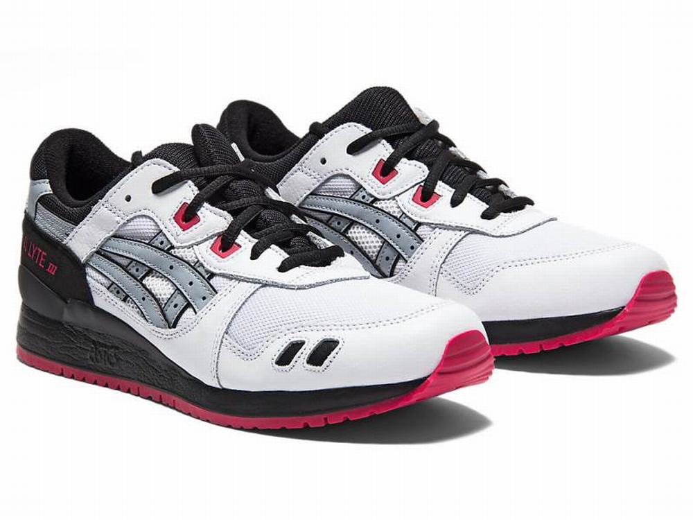 Baskets Asics GEL-LYTE III Homme Blanche Grise | IFS-638029