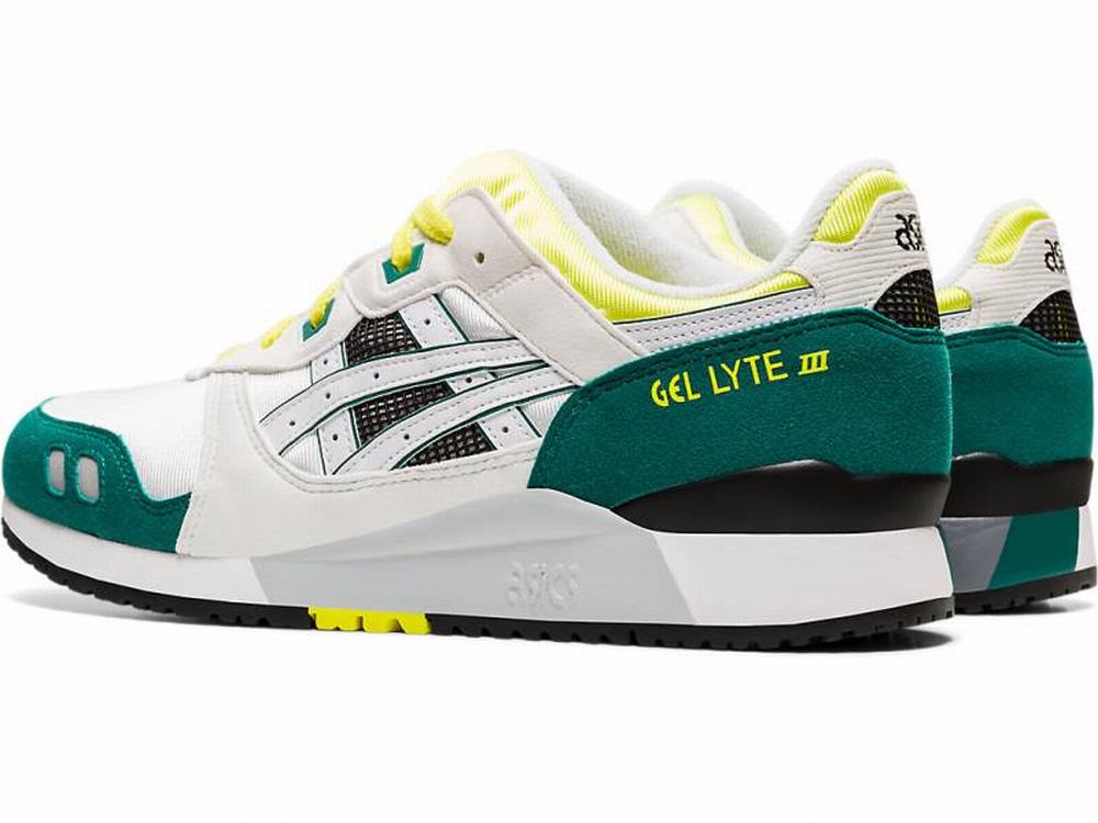 Baskets Asics GEL-LYTE III Homme Blanche Jaune | ISK-083945