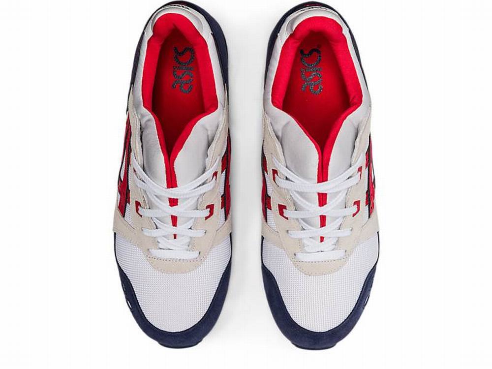 Baskets Asics GEL-LYTE III OG Femme Blanche Rouge | RZE-241079