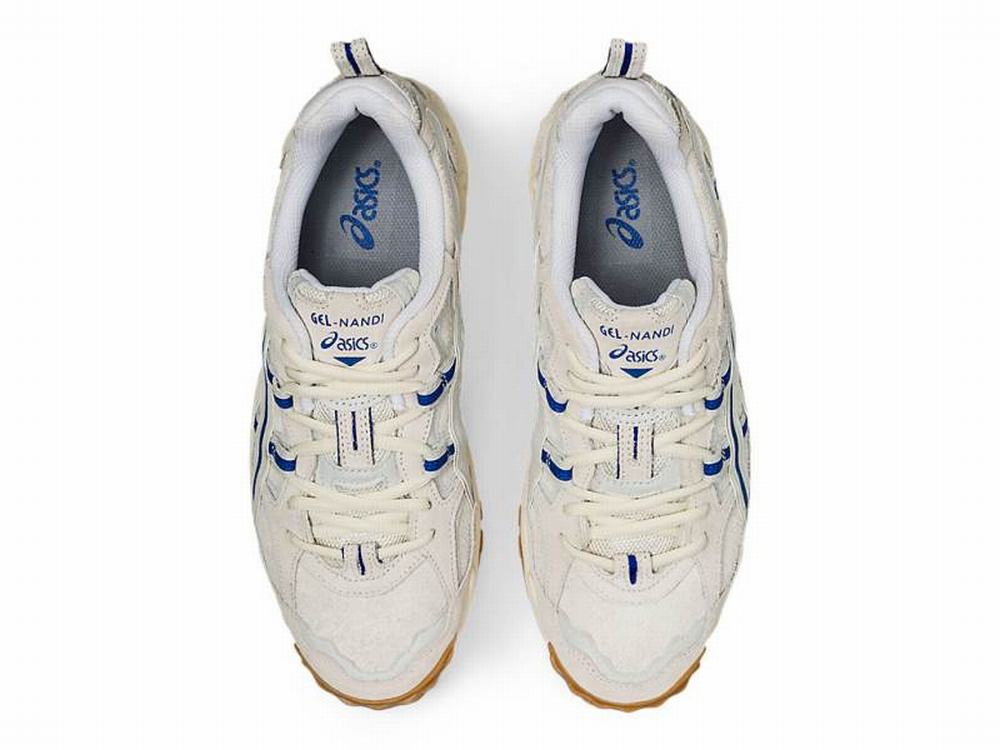 Baskets Asics GEL-NANDI OG Homme Blanche Grise | DAG-928150