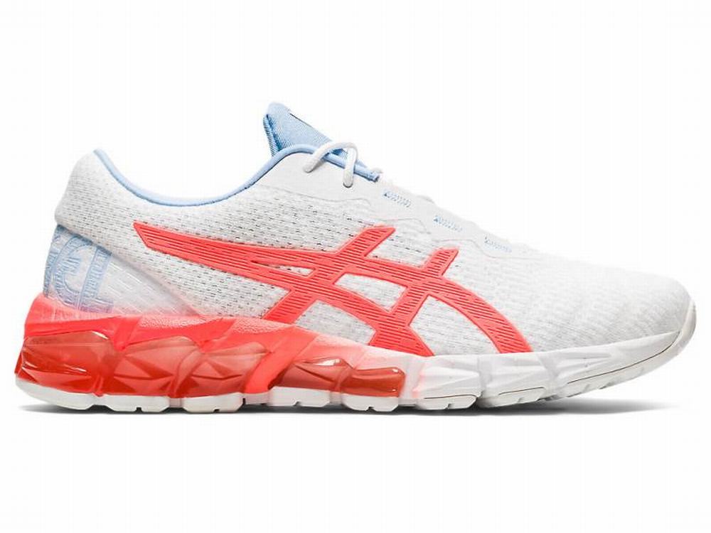 Baskets Asics GEL-QUANTUM 180 5 Femme Blanche Orange Rouge | RTZ-075648