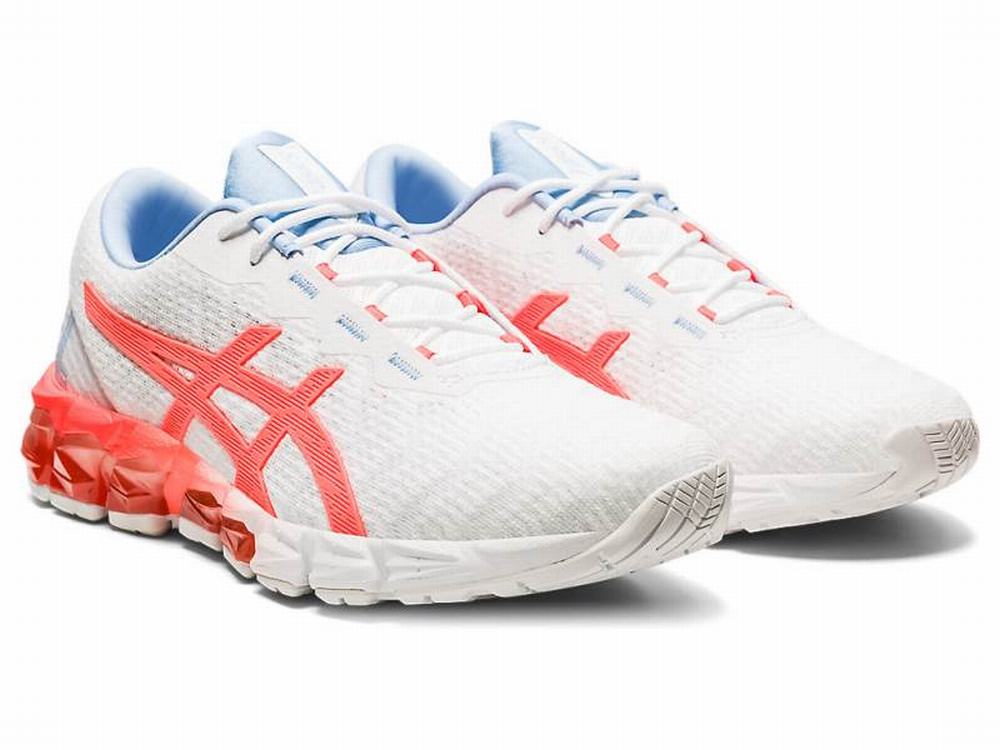 Baskets Asics GEL-QUANTUM 180 5 Femme Blanche Orange Rouge | RTZ-075648