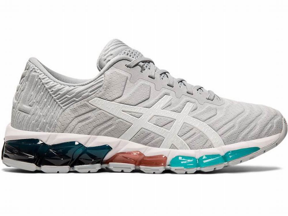 Baskets Asics GEL-QUANTUM 360 5 Femme Blanche Grise | SDR-715384