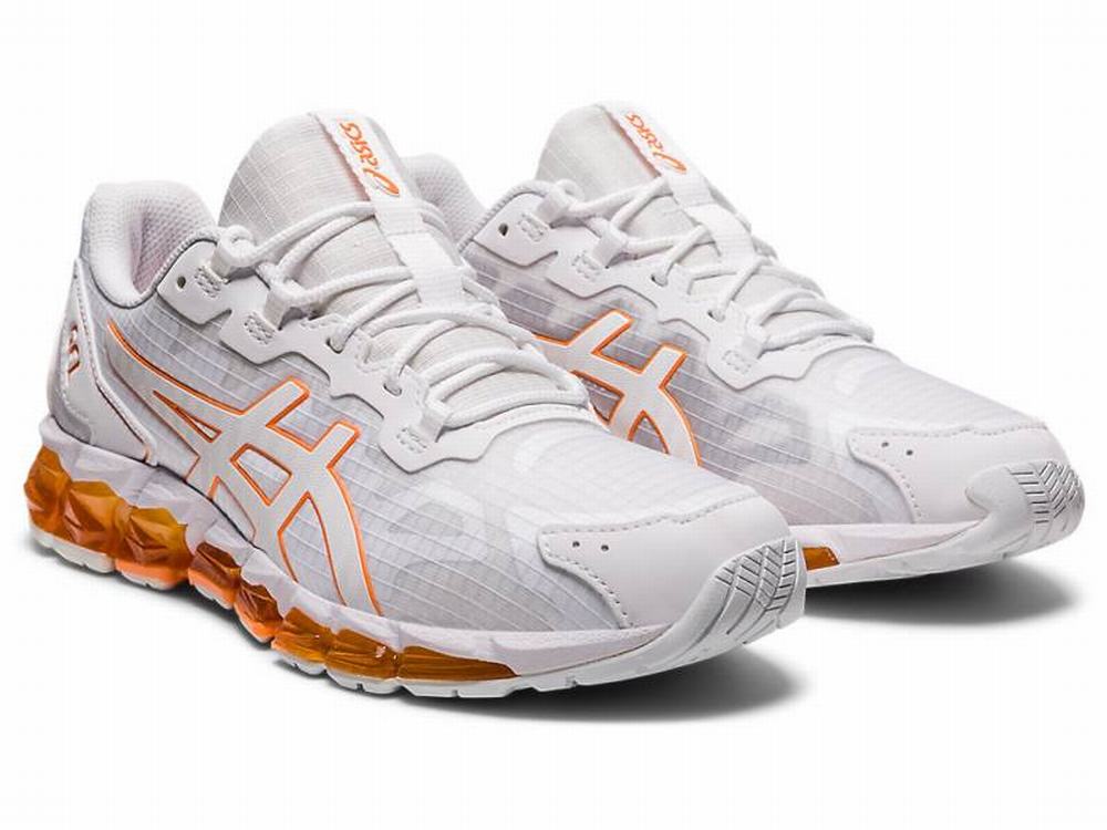 Baskets Asics GEL-QUANTUM 360 6 Femme Blanche Orange | EDR-148956