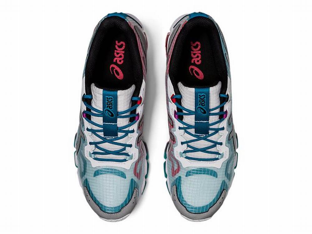 Baskets Asics GEL-QUANTUM 360 6 Homme Rouge Grise Bleu | DVQ-810462