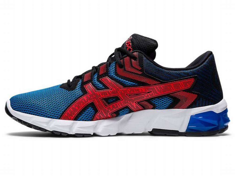 Baskets Asics GEL-QUANTUM 90 2 Homme Bleu Rouge | LXQ-659148