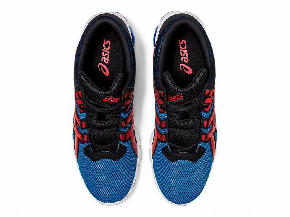 Baskets Asics GEL-QUANTUM 90 2 Homme Bleu Rouge | LXQ-659148