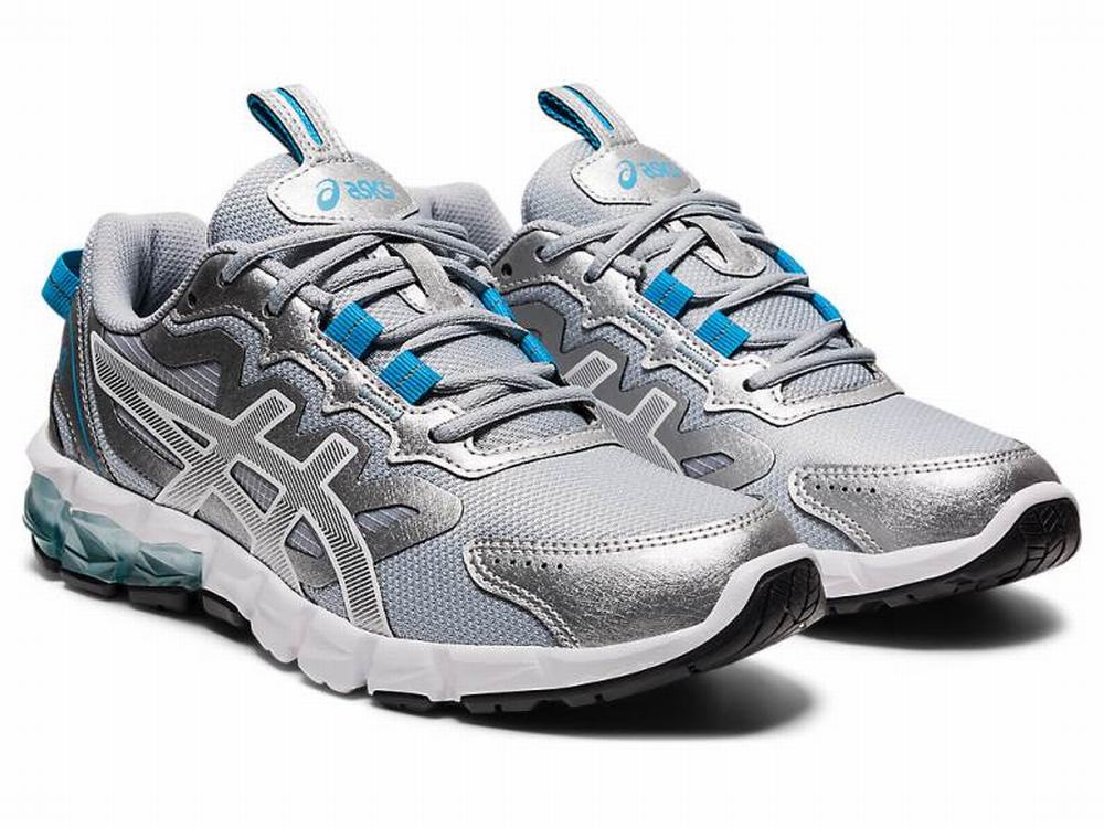 Baskets Asics GEL-QUANTUM 90 3 Femme Argent Bleu | AXV-693741