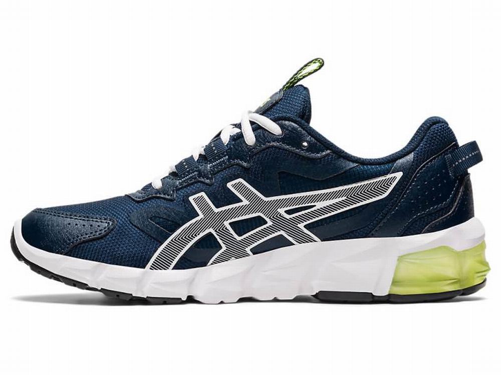 Baskets Asics GEL-QUANTUM 90 3 Femme Blanche Bleu | VAQ-179438