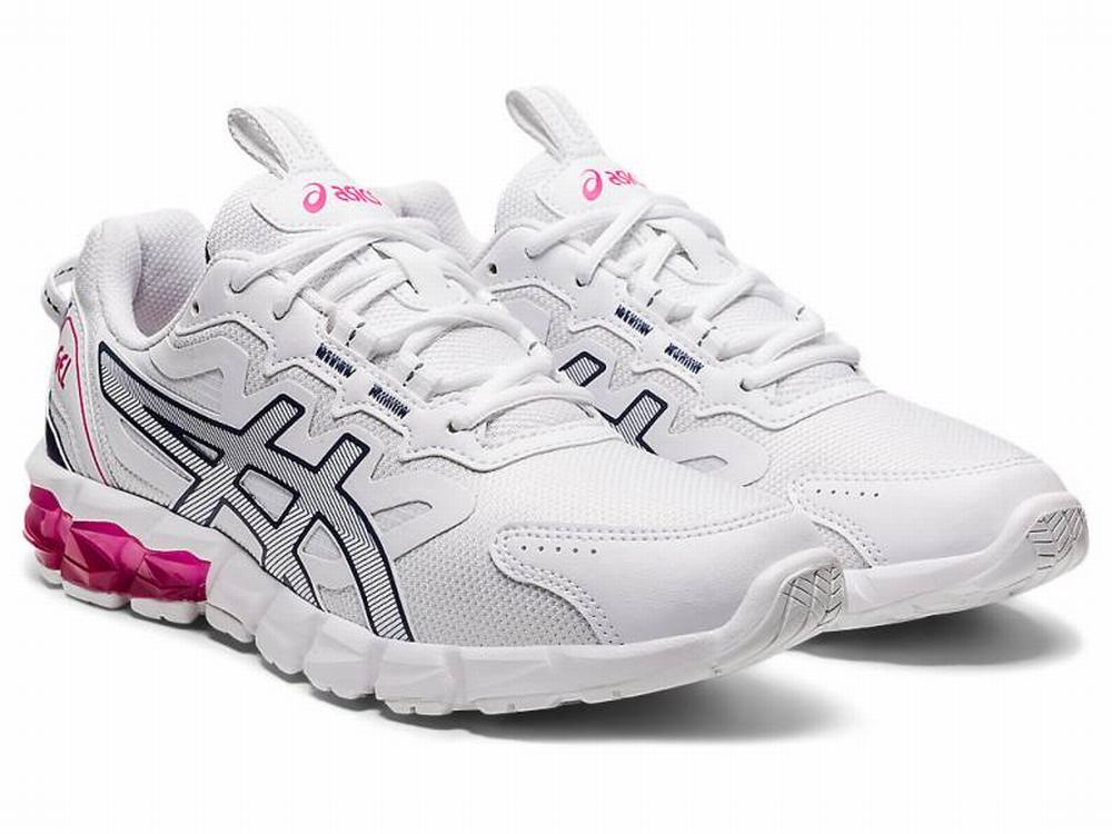 Baskets Asics GEL-QUANTUM 90 3 Femme Blanche Bleu | YCW-465190