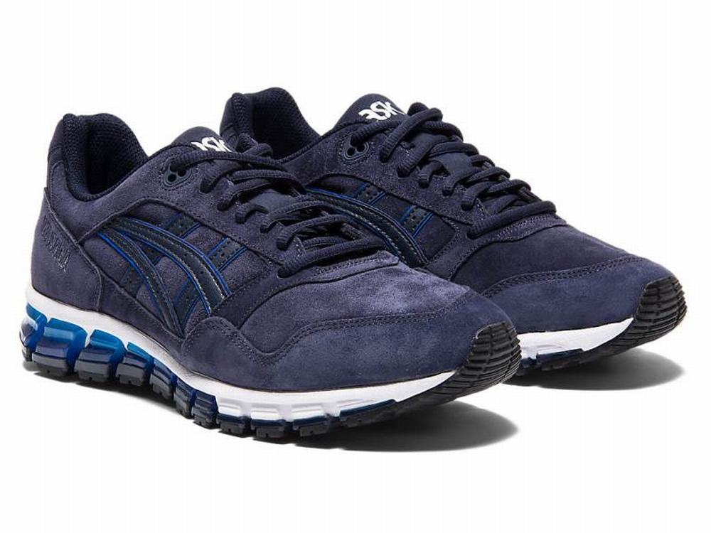 Baskets Asics GEL-SAGA 180 Homme Noir Bleu Foncé | XDT-593172