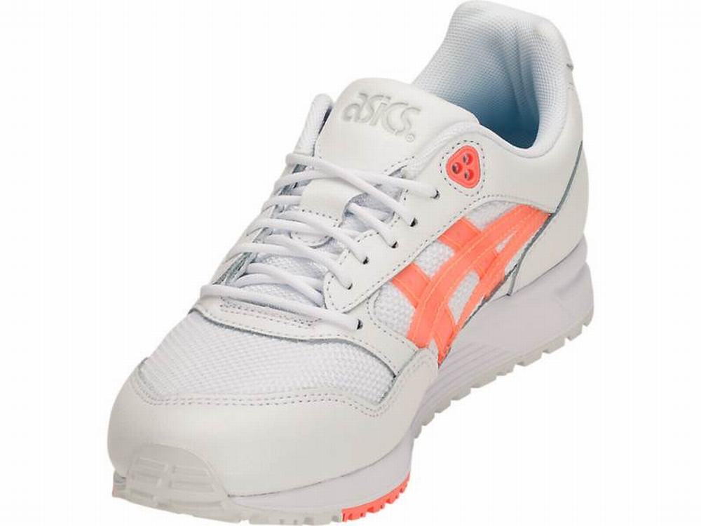 Baskets Asics GEL-SAGA Femme Blanche Orange Corail | FGH-567390