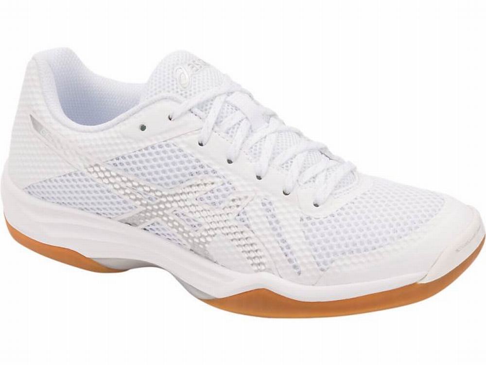 Baskets Asics GEL-TACTIC 2 Femme Blanche Argent | HSB-328450