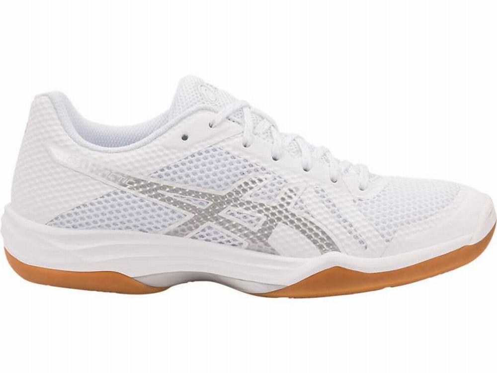 Baskets Asics GEL-TACTIC 2 Femme Blanche Argent | HSB-328450