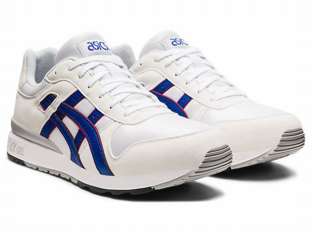 Baskets Asics GT-II Homme Blanche Bleu | MCS-684951