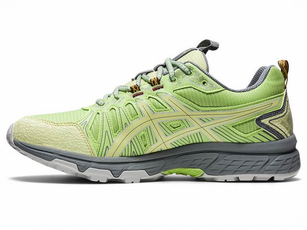 Baskets Asics HN1-S GEL-VENTURE Homme Vert Jaune | TOC-394750