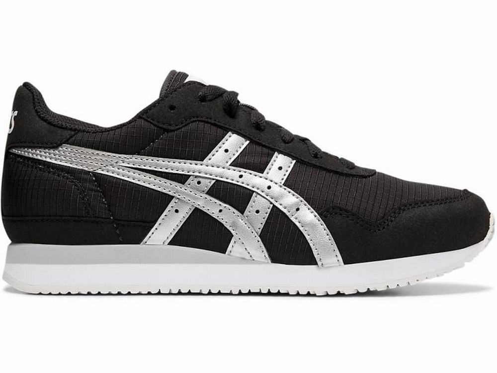 Baskets Asics TIGER RUNNER Femme Noir Argent | GUQ-524713