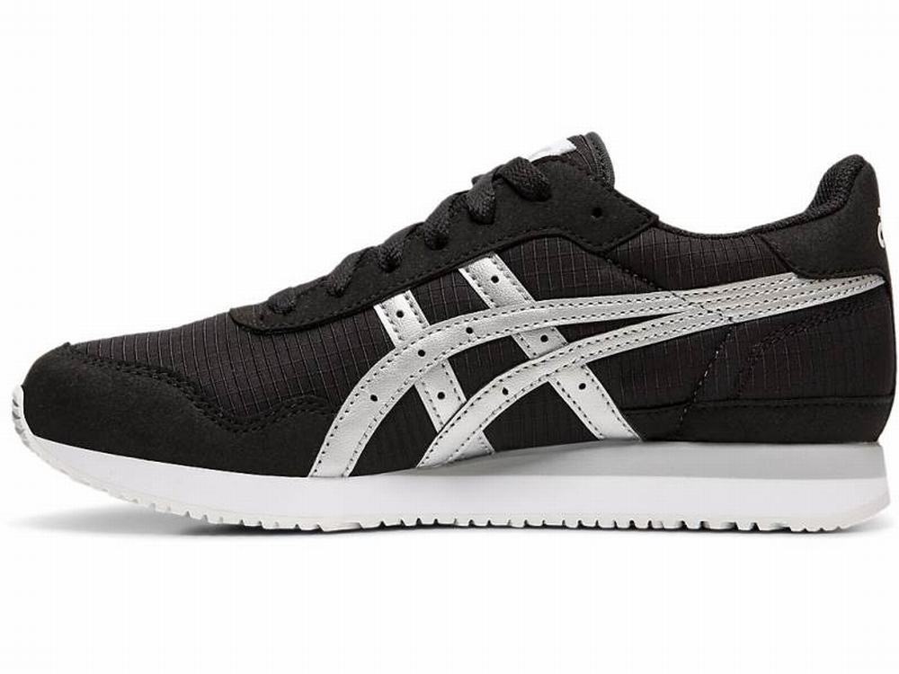 Baskets Asics TIGER RUNNER Femme Noir Argent | GUQ-524713