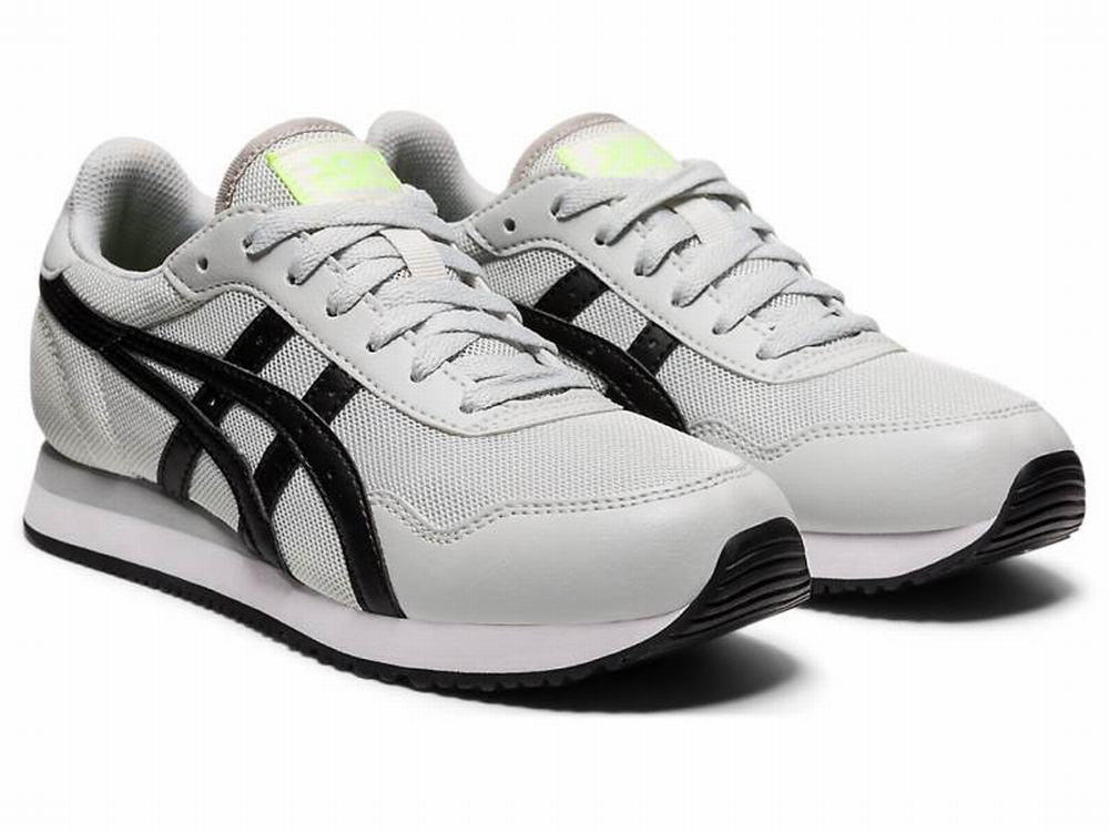 Baskets Asics TIGER RUNNER Femme Noir Grise | CFP-305641