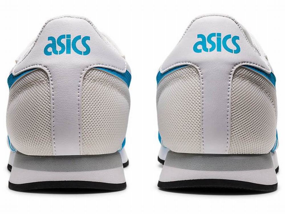 Baskets Asics TIGER RUNNER Homme Blanche Bleu | NBG-752098