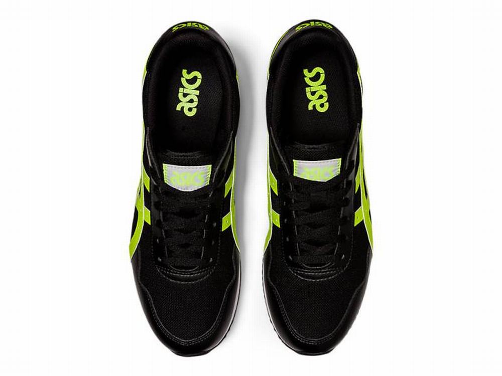 Baskets Asics TIGER RUNNER Homme Noir Vert | SEG-725609