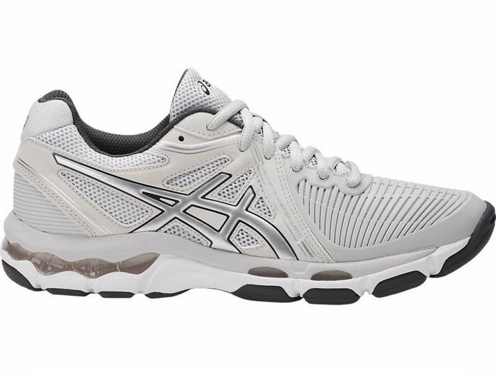 Chaussures De Handball Asics GEL-Netburner Ballistic Femme Argent Grise Foncé | GCP-543217